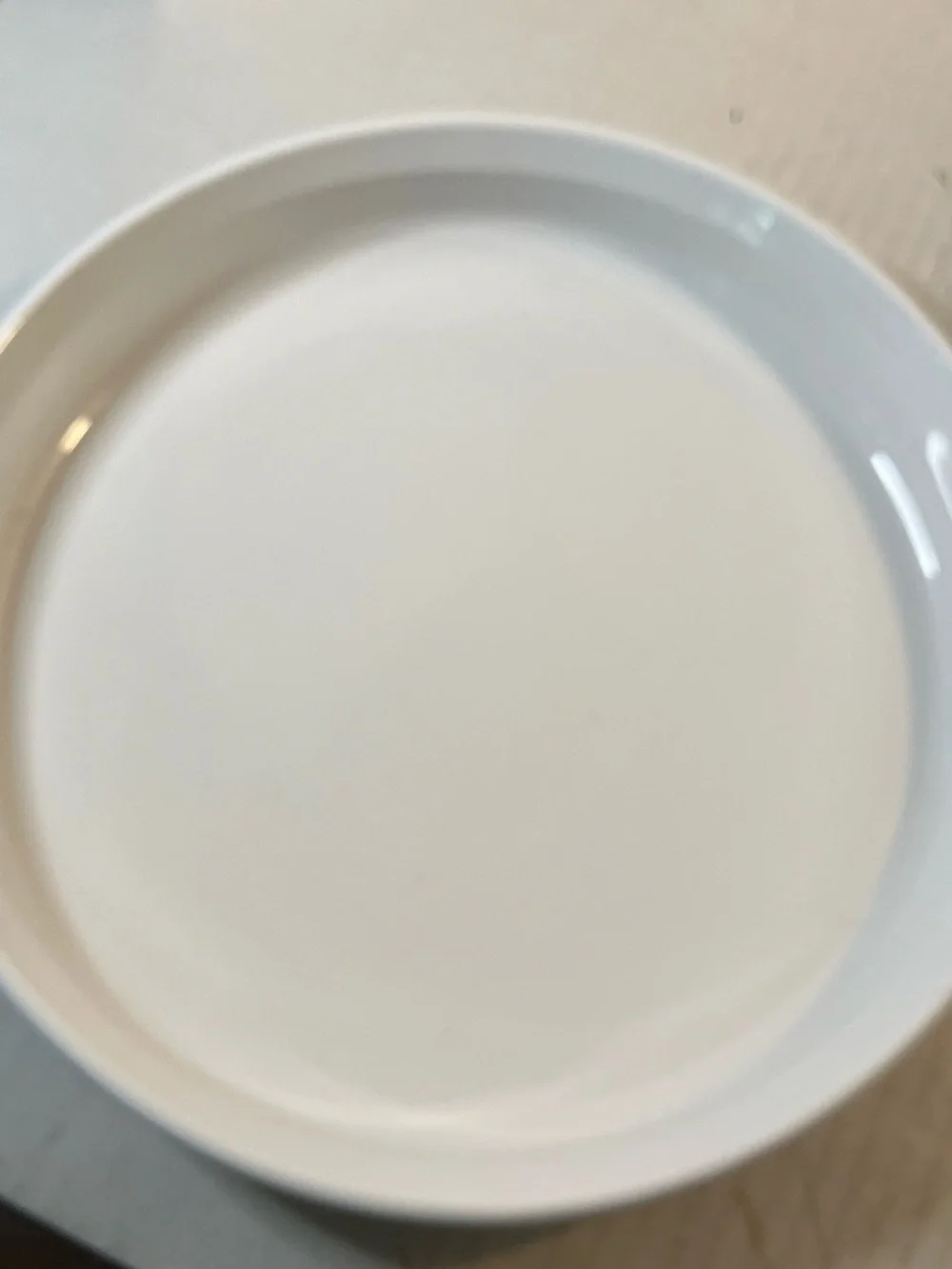 Corningware White Ceramic Round Plate - Smooth Gloss